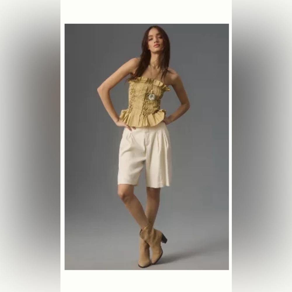 Anthropologie Strapless Top